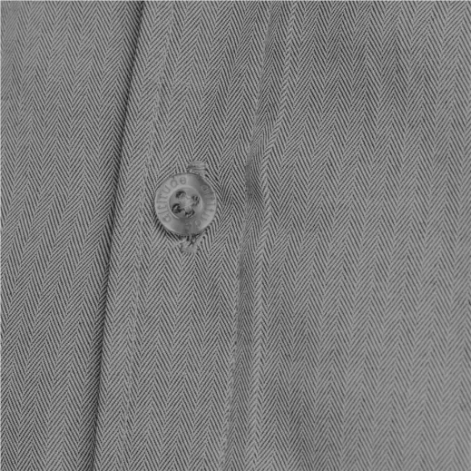 Mens Long Sleeve Nottingham Shirt Close Up Buttons